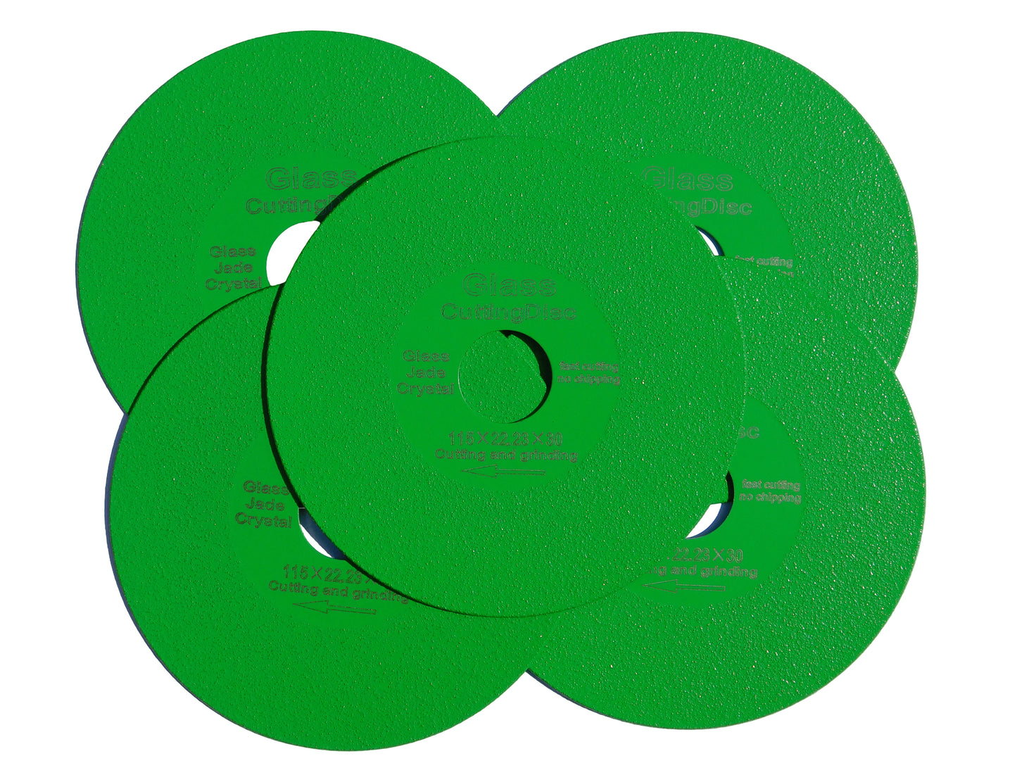 Glass Cutting Disc 4" Diamond Cutting Disc for Grinding Jade Crystal Tile Ceramic 5x Pack by DIY Simple