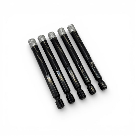 8mm Diamond Tipped Ceramic Porcelain Marble Tiles Drill Bit x5 pack