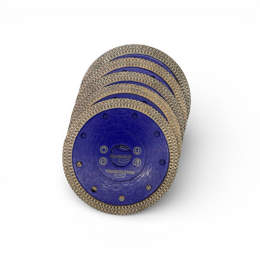 Stone & Tile Cutting Disc 4" Diamond Cutting Disc for Grinding Stone Ceramic and Porcelain Tiles 5x Pack