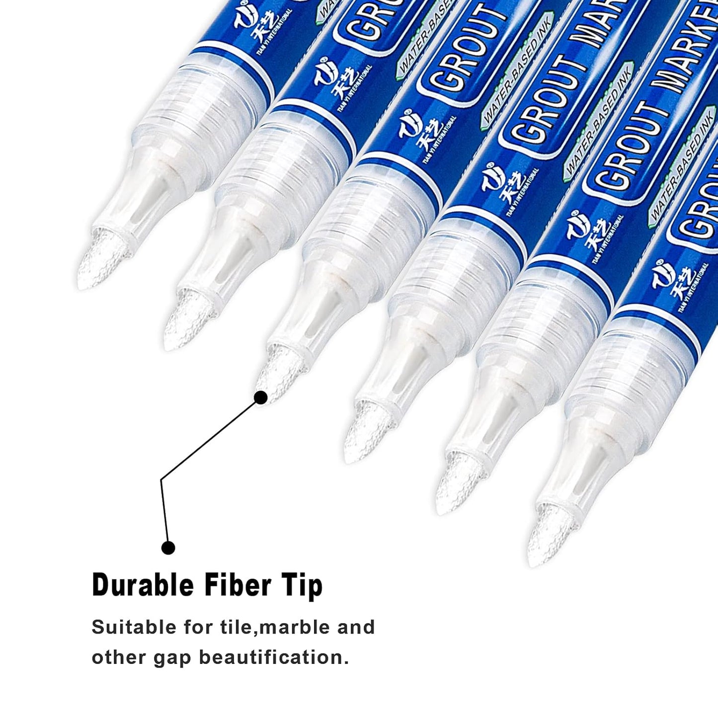 Grout & Wall Refurb Marker Pen 5x pack in White by DIY Simple