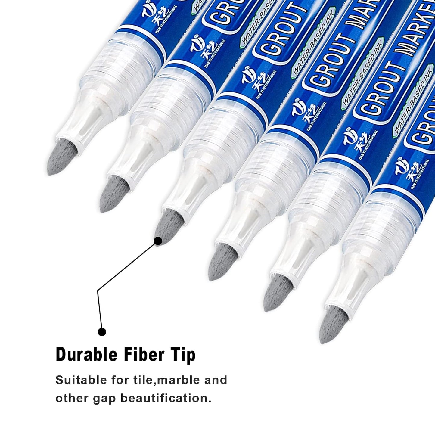 Grout & Wall Refurb Marker Pen 5x pack in Light Grey by DIY Simple