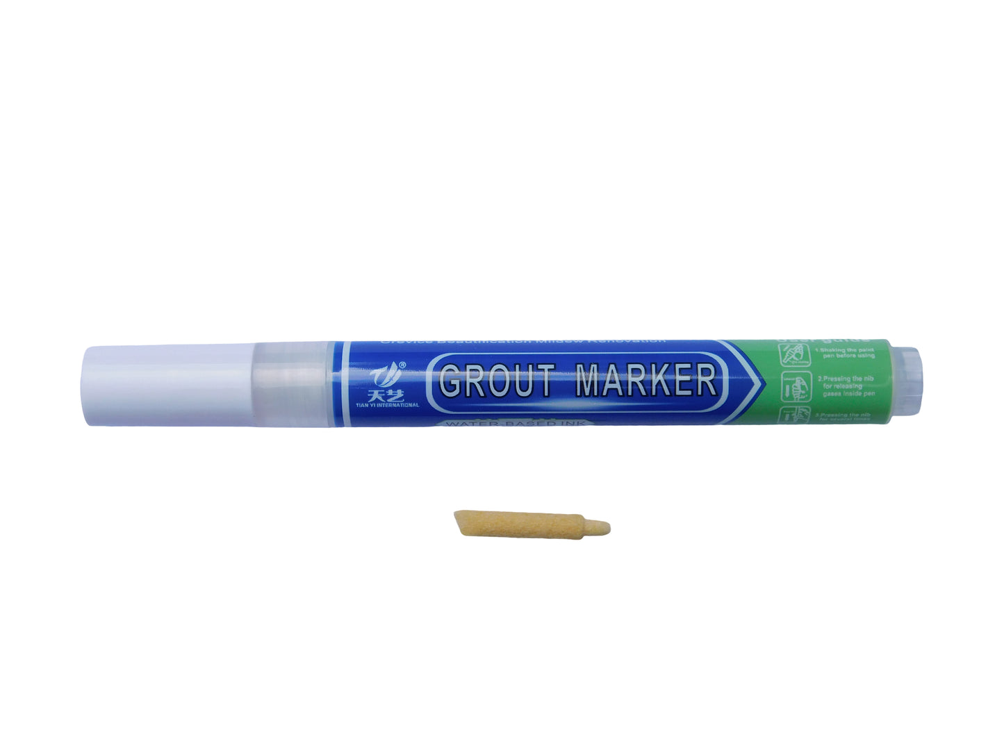 Grout & Wall Refurb Marker Pen in White by DIY Simple