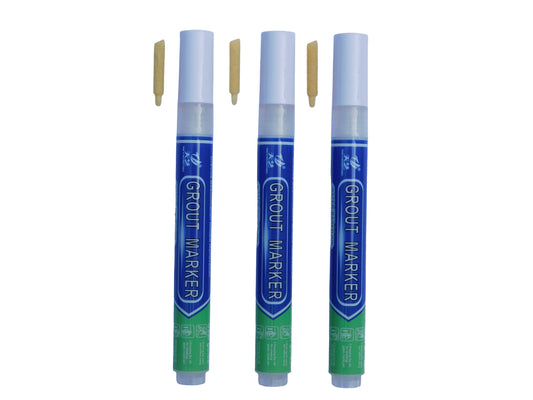 Grout & Wall Refurb Marker Pen 3x pack in White by DIY Simple