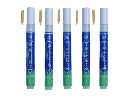 Grout & Wall Refurb Marker Pen 5x pack in White by DIY Simple