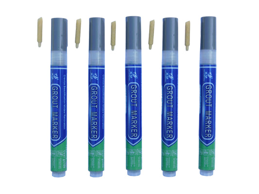 Grout & Wall Refurb Marker Pen 5x pack in Medium Mid Grey by DIY Simple