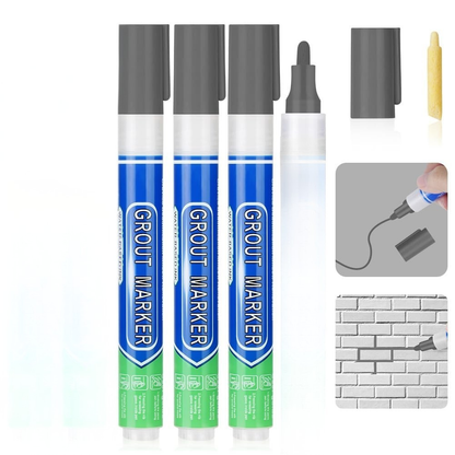 DIY Simple Grout Reviver Pen for Floor & Wall Tile Joints 8 Colours