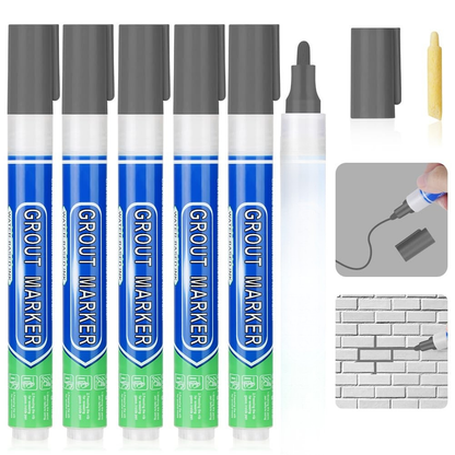 DIY Simple Grout Reviver Pen for Floor & Wall Tile Joints 8 Colours