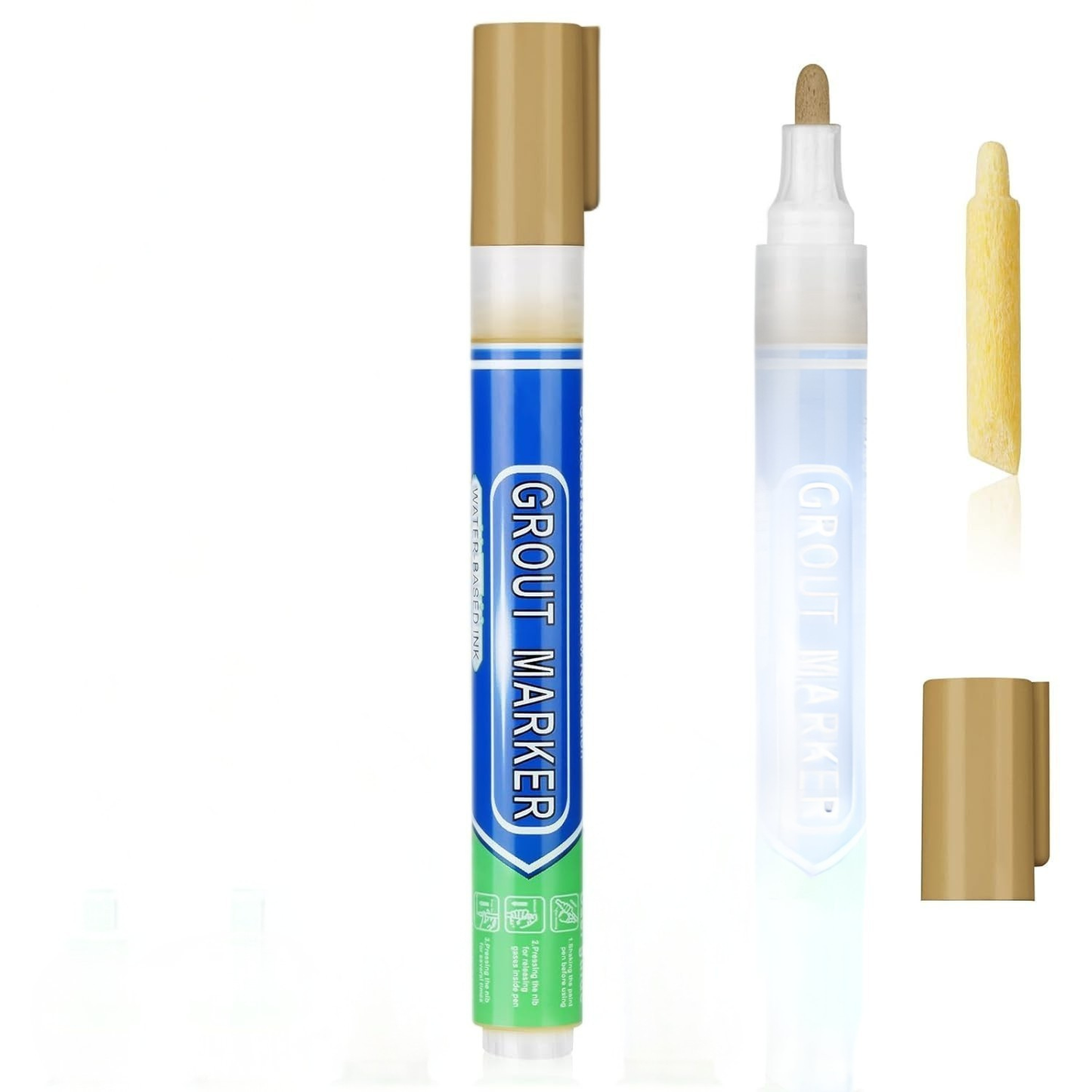 DIY Simple Grout Reviver Pen for Floor & Wall Tile Joints 8 Colours
