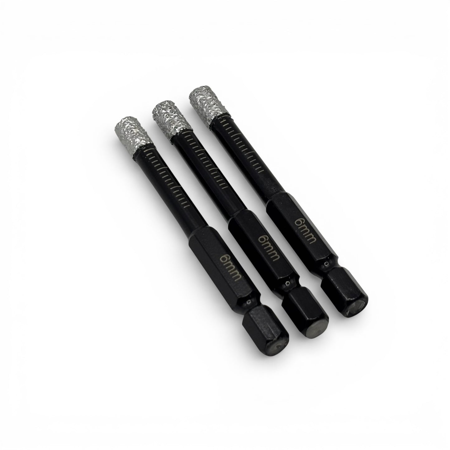 6mm Diamond Tipped Ceramic Porcelain Marble Tiles Drill Bit x3 pack