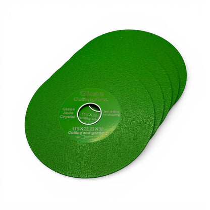 Glass Cutting Disc 4" Diamond Cutting Disc for Grinding Jade Crystal Tile Ceramic 5x Pack