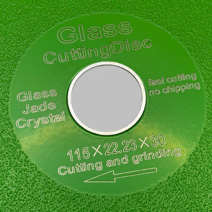 Glass Cutting Disc 4" Diamond Cutting Disc  for Grinding Jade Crystal Tile Ceramic