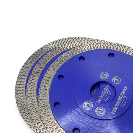 Stone & Tile Cutting Disc 4" Diamond Cutting Disc for Grinding Stone Ceramic and Porcelain Tiles 3x Pack