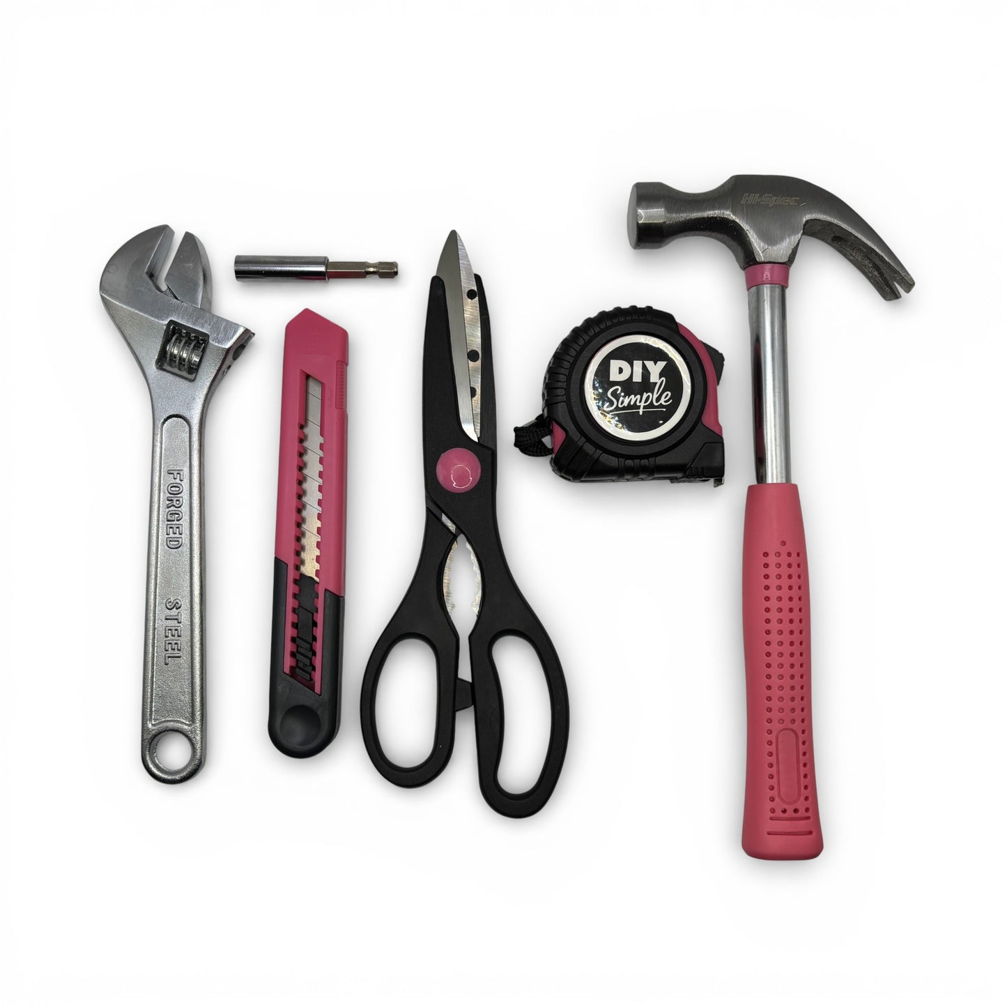 DIY Simple 39 Piece Home DIYTool Kit Set in Pink