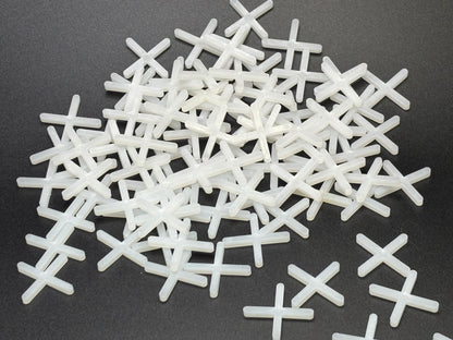 Tile levelling System with Wrench & 3mm Cross Spacers 50 Pack