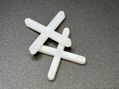 Tile levelling System with Wrench & 3mm Cross Spacers 50 Pack