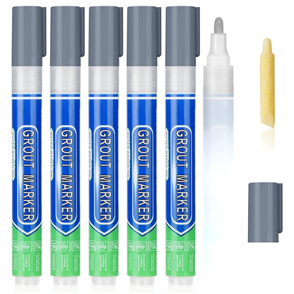 DIY Simple Grout Reviver Pen for Floor & Wall Tile Joints 8 Colours