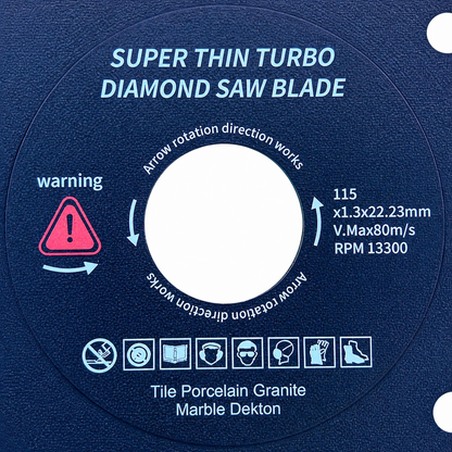 DIY Simple Precision Turbo Mesh Diamond Tile Grinding Disc 115mm