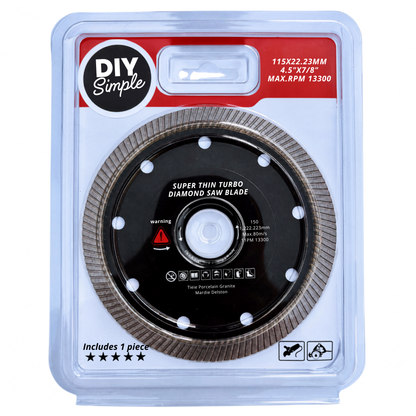 DIY Simple Super Thin Turbo Diamond Tile Grinding disc 115mm