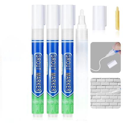 DIY Simple Grout Reviver Pen for Floor & Wall Tile Joints 8 Colours
