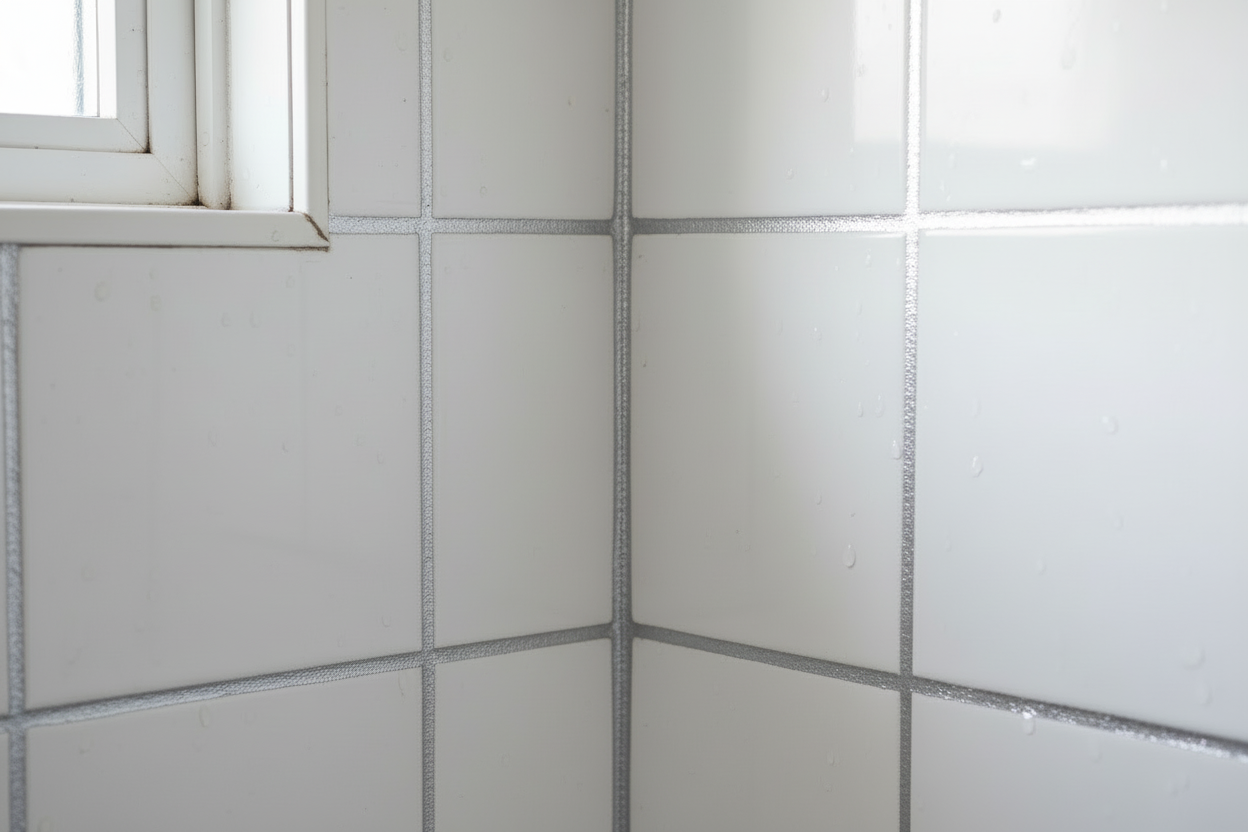 can you make this picture now with clean silver grout lines